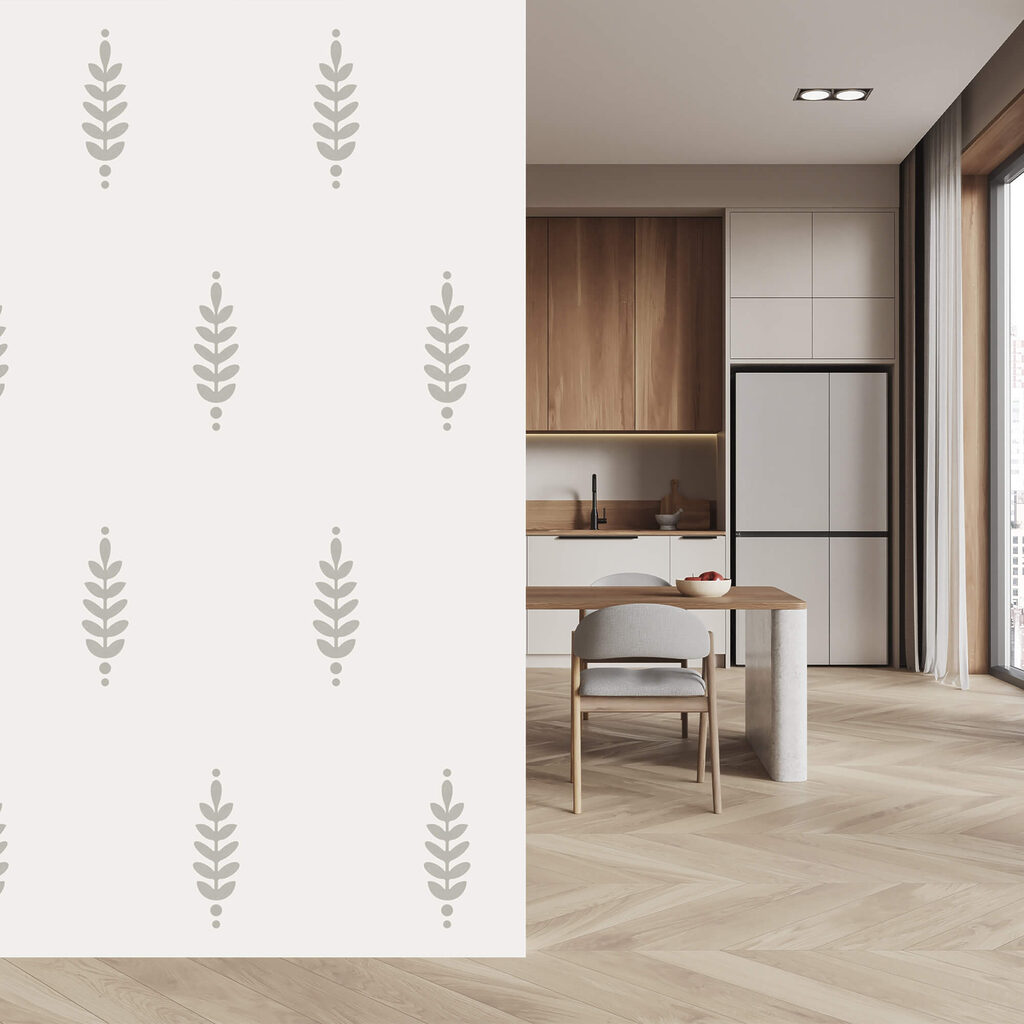 Μοτίβο φύλλων σε λευκό φόντο